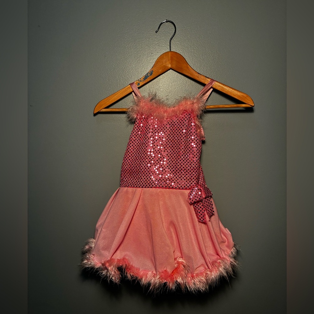 Sparkling Pink Kids Dance Costume for Dress Up